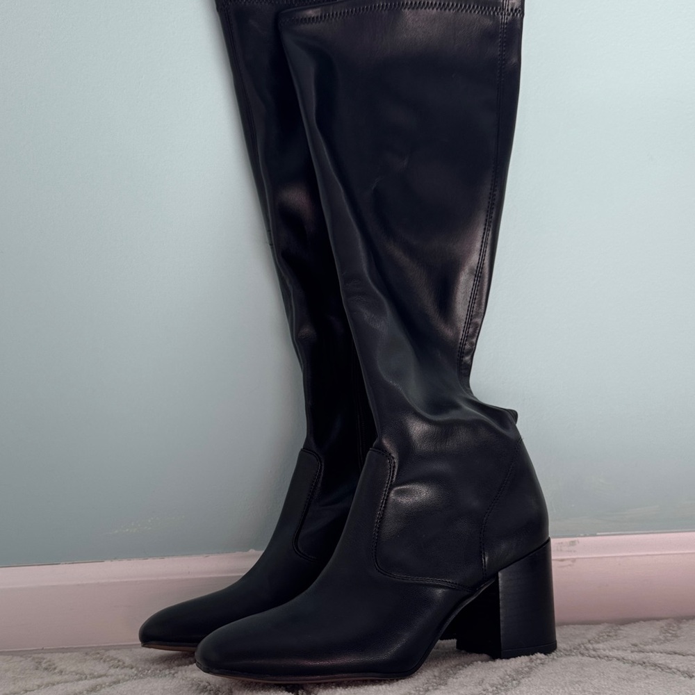 Franco Sarto Knee-High Block Heel Boots 8M